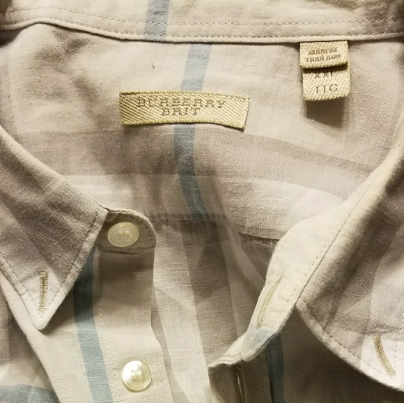 burberry linen shirt